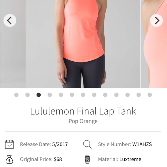 Lululemon Final Lap Tank size 6 - Picture 5 of 6